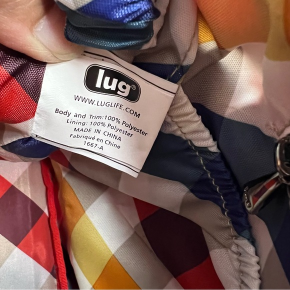 LUG Flare Bags Lug Flare Red Rfid Quilted Crossbody With Plaid